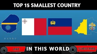 Top 15 Smallest Country in this World #comparison #top10