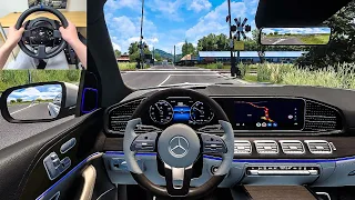 2023 Mercedes Benz GLS Maybach - Euro Truck Simulator 2 [Steering Wheel Gameplay]