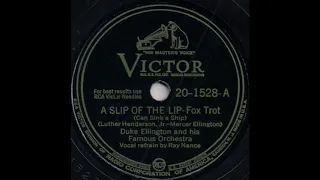 A SLIP OF THE LIP (Can Sink a Ship) / Duke Ellington and his Famous Orchestra [RCA VICTOR 20-1528-A]