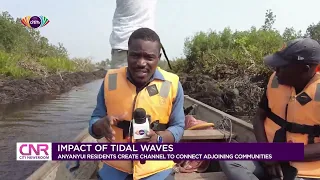 Impact of Tidal waves: Anyanyui residents create channel to connect to adjoining communities