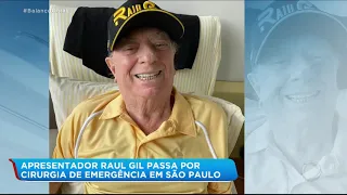 Raul Gil passa por uma cirurgia de emergência e está internado na UTI