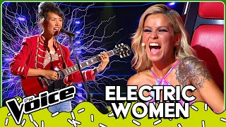 Sensational WOMEN with ELECTRIC Guitars Blind Auditions on The Voice