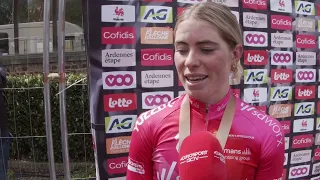 Demi Vollering - Interview at the finish - La Flèche Wallonne Féminine 2022