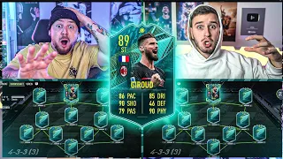 ECHT TÖFTE 💀😱 FLASHBACK GIROUD Squadbuilder Battleship vs Iam Tabak 🔥 FIFA 22