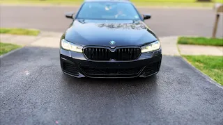 BMW M550i with Downpipes & Intakes - Passenger POV