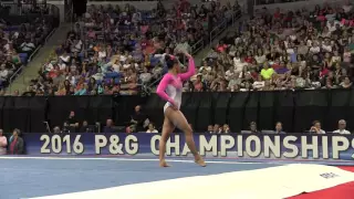 Margzetta Frazier - Floor Exercise - 2016 P&G Gymnastics Championships – Sr. Women Day 2