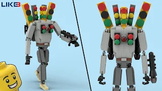 LEGO SKIBIDI TOILET  FANMADE MECHA TRAFFIC LIGHT MAN BOSS