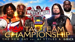 WWE Wrestlemania 37 Simulation: AJ Stlyes and Omos vs New Day