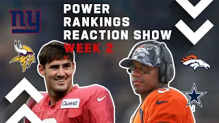 Power Rankings Week 2 Reaction Show