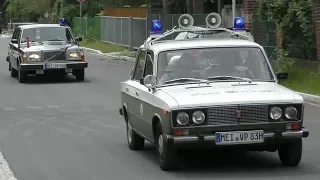 Erich Honecker trifft beim Dorf- und Schulfest in Radebeul-Naundorf ein