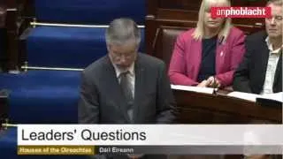 Justice Minister Shatter resigns - Gerry Adams TD reaction