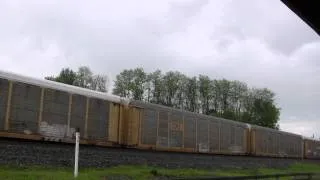 NS 2629 Leads An Autorack Train @ Cresson, PA w Canon HF11