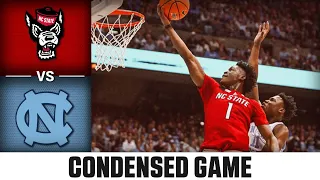 NC State vs. North Carolina Condensed Game | 2022-23 ACC Men’s Basketball