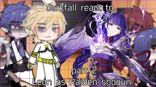 darkfall react to Leon as Raiden shogun part 2 | darkfall | yaoi | bl