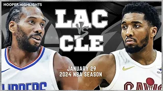 LA Clippers vs Cleveland Cavaliers Full Game Highlights | Jan 29 | 2024 NBA Season