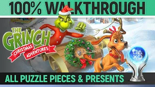 The Grinch: Christmas Adventures - Full Game - All Puzzle Pieces & Presents 🏆 100% Walkthrough