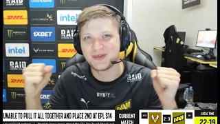 S1MPLE ПОЗДРАВИЛ ПАПУ  В ПРЯМОМ ЭФФИРЕ ФИНАЛА !