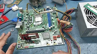 how to repair no display bios issue but ram beep continue on lenovo h-61 desktop motherboard