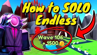 How to SOLO Endless Mode like a PRO... (Toilet Tower Defense)