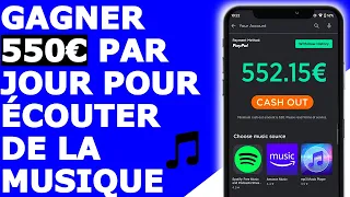 GAGNER 550€/JOUR POUR ECOUTER DE LA MUSIQUE SUR SPOTIFY AVEC CE NOUVEAU SITE  (ARGENT PAYPAL FACILE)