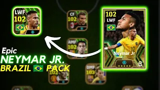 NEYMAR JR. BRAZIL 🤯 EPIC 102 RATE - Pack Opening 🎁 New Season 😍 | eFootball 2024 Mobile