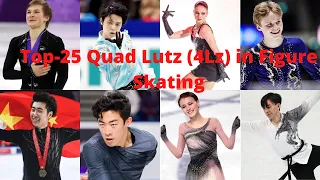 Top-25 Quad Lutz (4Lz) in Figure Skating