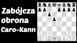 SZACHY 127# Zabójcza obrona Caro-Kann. Debiuty szachowe półotwarte, otwarcia szachowe. 1.e4 c6 d4 d5