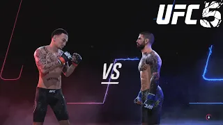 Prime Max Holloway vs Ilia Topuria - CPU vs CPU - UFC 5