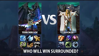Terrorblade vs Invoker | 1 x 1 | 25 lvl | full slots | who will beat?
