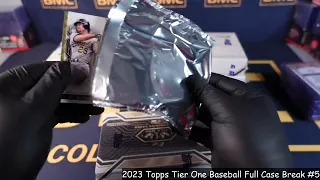 2023 Topps Tier One Baseball Case Break #5