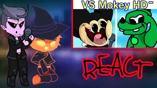 FNF react Friday Night Funkin' VS Mokey & Grooby HD Remastered Vs OG Vs Minus (Sr Pelo Mickey Mouse)