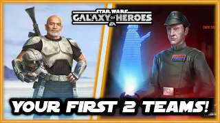 Your First 2 Teams in Star Wars Galaxy of Heroes:  Imperial Troopers and Phoenix with Captain Rex!!