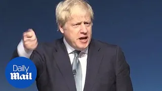 Boris Johnson speaks at the Darlington leg of leadership hustings