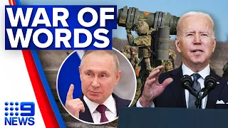 Russian President Vladimir Putin says he does not want war in Europe | 9 News Australia