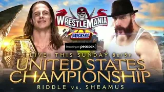 WrestleMania 37 - Riddle vs Sheamus Match Card