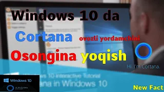Kompyuterda:windows 10 da cortanani yoqish va o'chirish