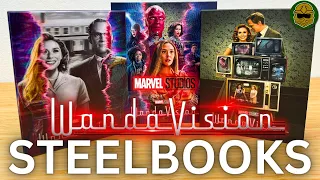 WandaVision Discless Steelbooks Unboxing + Review! Limited Edition Disney+ Collectibles by MantaLab