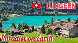 Lungern,🇨🇭 Most beautiful Village in the heart of Switzerland |Walking Tour#lake#nature#walkingtour