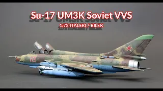 Su-17 UM3K SOVIET VVS 1/72 ITALERI / BILEK Model Kit Full Video Build