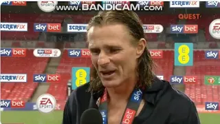 Wycombe Wanderers v Oxford United League One Play Off Final 13/07/2020 Gareth Ainsworth EFL on Quest