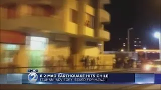 PTWC issues tsunami advisory after Chile earthquake