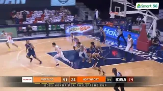 Robert Bolick to Jamie Malonzo dunk