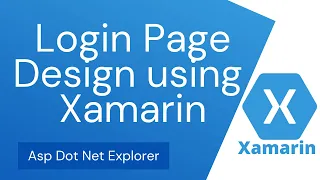How to Design Login Page using Xamarin Forms C# | Login Form | Sign In UI Design