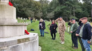 17/10 Shorncliffe Military Cemetary,Veterans Paying Their Respects