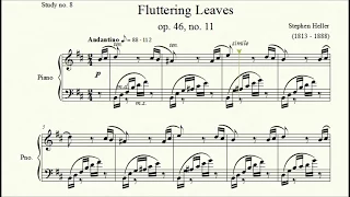 Study no. 8: Fluttering Leaves (op. 46, no. 11) - Stephen Heller - Piano Studies/Etudes 6