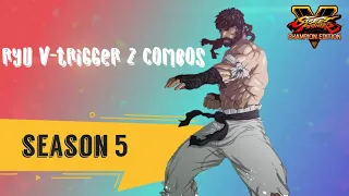 SFV Ryu Season 5 VT2 Combos!