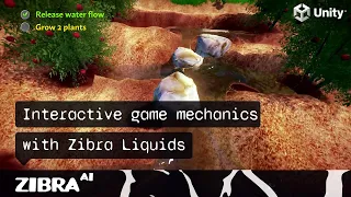 How to create game mechanics with interactive liquid in Unity 3D? Zibra Liquids demo