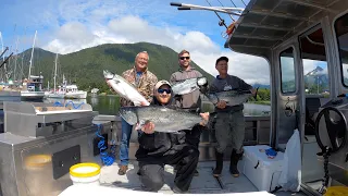 Catching King Salmon in Sitka, Alaska