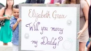 'Will You Marry My Daddy?' Son Helps Dad Propose with Surprise Flash Mob