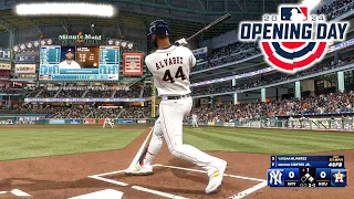 Yankees vs. Astros - MLB The Show 24 Gameplay